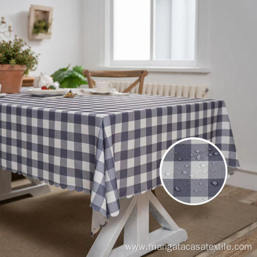 Rectangular Lattice Waterproof Tablecloth